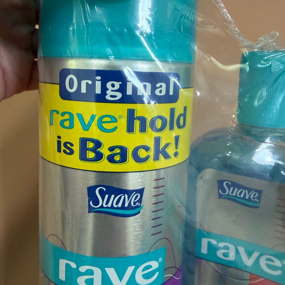 Suave Rave 4x Mega Hairspray 14oz and 6x Extreme Gel 13oz Bonus Set New Y2K - Picture 3 of 11